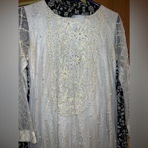 2 piece pant and shirt ice blue outfit